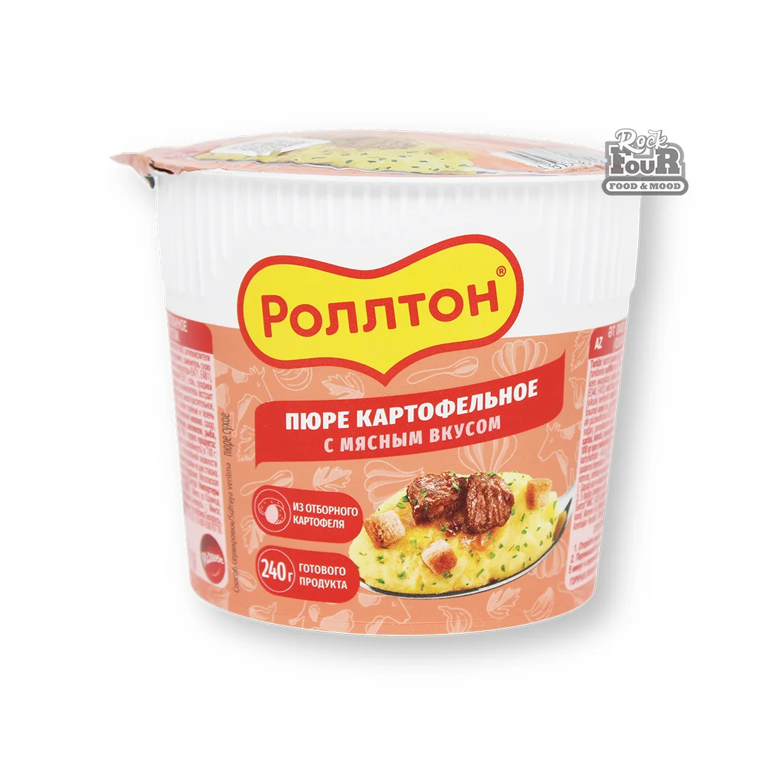 Puree potatoes "Rollton" with meat taste 40g
